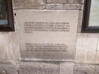 Sarajevo - místo atentátu na Františka Ferdinanda d’Este a jeho manželku Žofii Chotkovou